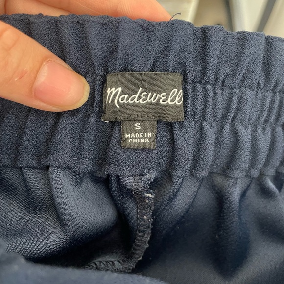 Madewell Tall Huston Pull-On Crop Pants in Dark Blue and Size Small - Picture 13 of 13